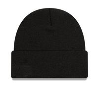 New Era Mens Fine Knit Warm Winter Cuffed Beanie Hat - Black