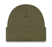 New Era Mens Fine Knit Warm Winter Cuffed Beanie Hat - Khaki