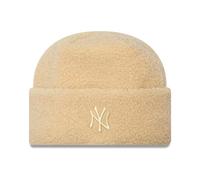 New Era New York Yankees Borg Beanie Hat Natural