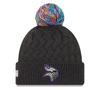 New Era Women Knit Beanie Crucial Catch Minnesota Vikings Charcoal