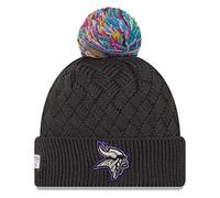New Era Women Knit Beanie Crucial Catch Minnesota Vikings Charcoal
