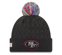 New Era Women Knit Beanie Crucial Catch San Francisco 49ers Charcoal