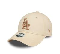 New Era Women's 9Forty League Essential MLB Los Angeles Dodgers Baseball Cap Hat Light Beige