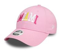 NEW ERA MIAMI BASEBALL CAP.9FORTY PASTEL PINK LOCATION STRAPBACK HAT W24