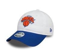 New Era Womens 9TWENTY New York Knicks Baseball Cap - NBA White Crown - White-Royal Blue