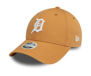 New Era Women's League Essential MLB Detroit Tigers Baseball Cap Hat Dark Beige