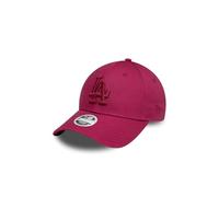 New Era Women's Metallic Logo MLB Los Angeles Dodgers Baseball Cap Hat Dark Red