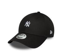 NEW ERA WOMENS NEW YORK YANKEES BASEBALL CAP.9FORTY MLB BLACK MINI LOGO HAT S25