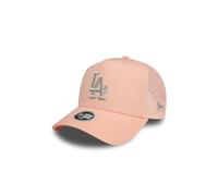 NEW ERA WOMENS TRUCKER CAP.PINK NEW YORK YANKEES METALLIC LOGO BASEBALL HAT W24