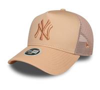 New Era Womens Trucker Cap - New York Yankees beige