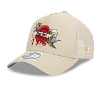 New Era Womens Trucker Cap - Rhinestone Beige