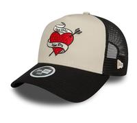 New Era Womens Trucker Cap - Rhinestone Stone Beige