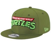 New Era Wordmark Teenage Mutant Ninja Turtles Rifle Green Snapback Cap 9Fifty