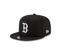 New Era x MLB Men's Boston Red Sox Basic 9Fifty Snapback Hat Black/White Adjustable