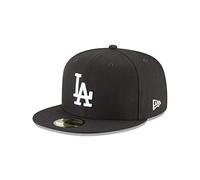 New Era 59Fifty Hat MLB Basic Los Angeles Dodgers LA Black/White Fitted Baseball Cap (7 1/4)
