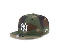 New Era x MLB Men's New York Yankees Basic 9Fifty Snapback Hat Camo Green Adjustable