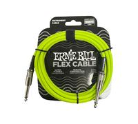 Ernie Ball Flex Instrument Cable Straight/Straight 10ft - Green
