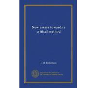 New essays towards a critical method