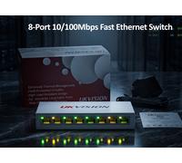 NEW Ethernet Network Port 8 Desktop Switch UKVISION Lan Office Home Box Internet
