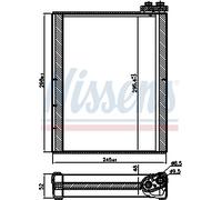 NISSENS 92368 Air conditioning evaporator