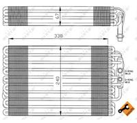 NRF 36034 Air conditioning evaporator