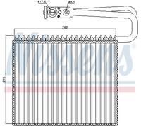 NISSENS 92191 Air conditioning evaporator