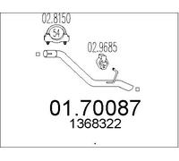 New Exhaust Pipe for BMW FORD:E93,C-MAX,FOCUS II,FOCUS C-MAX,3 Convertible