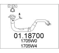 New Exhaust Pipe for CITROËN PEUGEOT:306,XSARA,306 Sedan,306 Break,XSARA Break