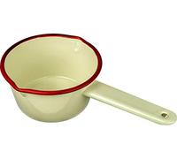 New Falcon Enamel Milk Pan Cream with Red Trim 654214