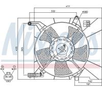 New Fan, radiator for CHEVROLET DAEWOO:KALOS,AVEO Saloon,LOVA Saloon 61Q0006