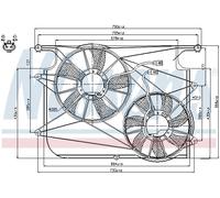 Nissens 85610 Fan, radiator