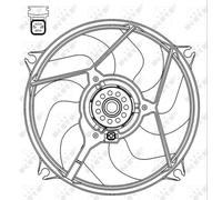 NRF 47069 Fan, radiator