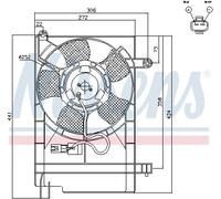 NISSENS 85062 Fan, radiator