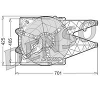 FAN ENGINE COOLING DER09101 FOR FIAT DOBLO/Cargo/MPV/Combi/Kombi PRATICO 1.2L