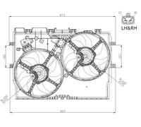 NRF 47945 Fan, radiator