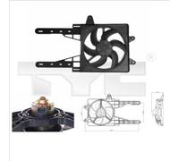 TYC 809-0007 Fan, radiator