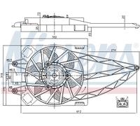 NISSENS 85150 Fan, radiator