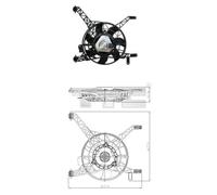 FAN ENGINE COOLING 810-0041 FOR FORD STJC/STJA/STJB/STJD 1.2L 4cyl FIESTA VI