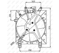 NRF 47044 Fan, radiator