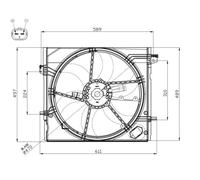 NRF 47897 Fan, radiator