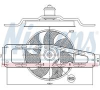 NISSENS 85498 Fan, radiator