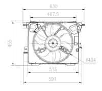 NRF Radiator Fan 47899 Cooling 4539064300 Premium OE Quality Part