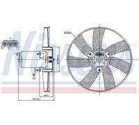 NISSENS 85677 Fan, radiator