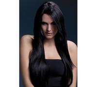 NEW Fever Long Straight Fringe Realistic Wig 28" Amber - Ladies Fancy Dress
