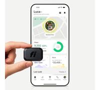 New Fi Mini GPS Tracker for Dogs, Cats, Small Pets - Universal Collar, Lightweight, Virtual Fences, Escape Alerts, Step & Health Tracking, Waterproof - 6-Month Membership Included