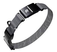 New Fi Series 3+ Smart Dog Collar - GPS Dog Tracker and Activity & New Fitness Monitor, Waterproof, LED Light, Escape Alerts, Nationwide Coverage [Free 6 Month Membership] (Gray, Medium)