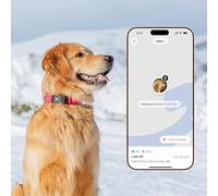 New Fi Series 3+ Smart Dog Tracker Collar - AI GPS for Dogs, Health & Behavior Monitor, Virtual Fence, Escape Alerts, Waterproof, Apple Watch Compatible 12Mo Membership Included