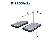 FILTRON K 1165A-2x Pollen filter