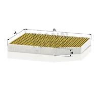 Cabin filter Activated Carbon Filter with polyphenol FP 30 007 MANN-FILTER