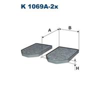 FILTRON K 1069A-2x Pollen filter